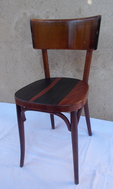 Chaise Baumann ébène de macassar