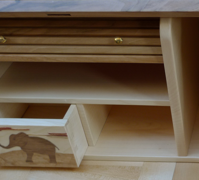 Détail du théatre - bureau dos d'âne, création